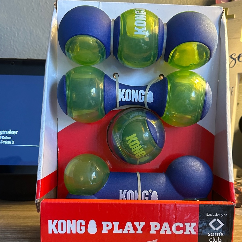 KONG Play Pack - Blue and Yellow Toy Set